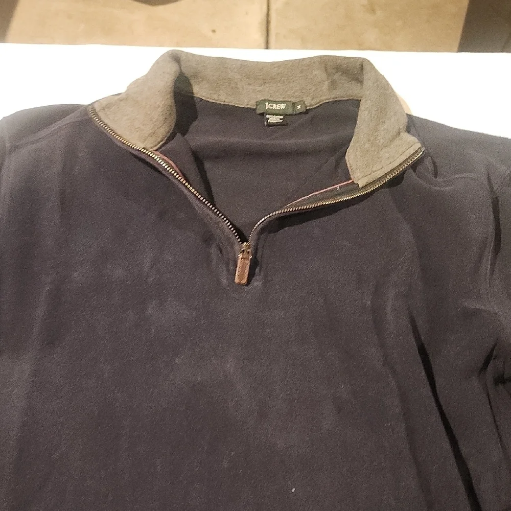 J. Crew Navy and Gray Pullover